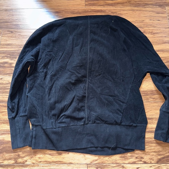 SWEATY BETTY BLACK LUXE PULLOVER SPLIT HOODIE SIZE MEDIUM - Picture 5 of 6